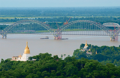 Irrawaddy River in Sagaing Myanmar