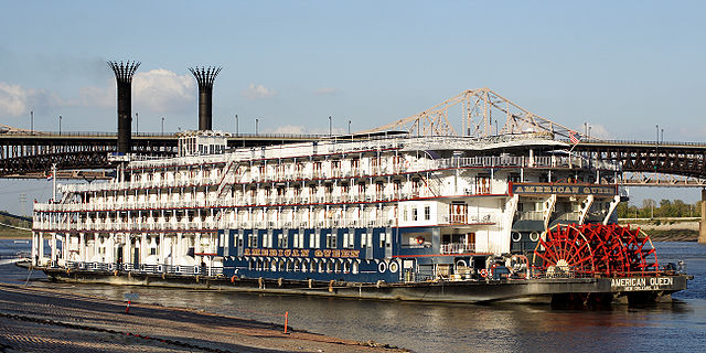 American Queen Steamboat on the Mississippi River