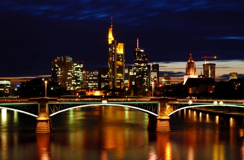 The Main River in Frankfurt, Germany