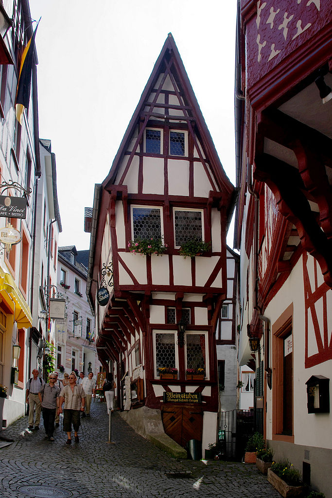 Spitzhäuschen or the Pointed House in Bernkastel-Kues, Germany