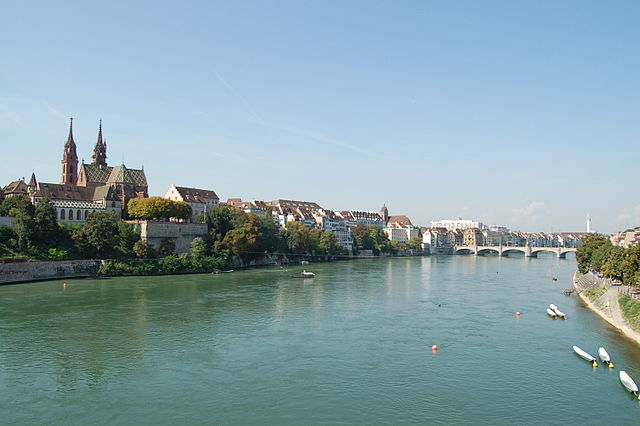 Rhine River in Basel, Switzerland