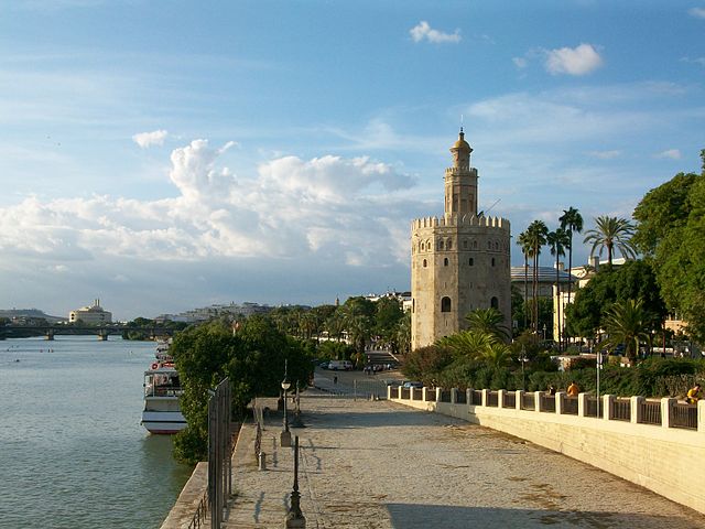 Tower of Gold on Guadalquivir River in Seville, Spain