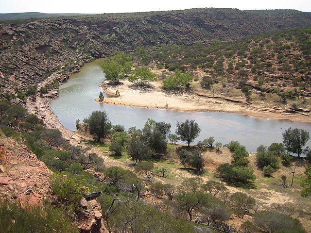 Murchison River Through the Kalbarri Wilderness in Western Australia