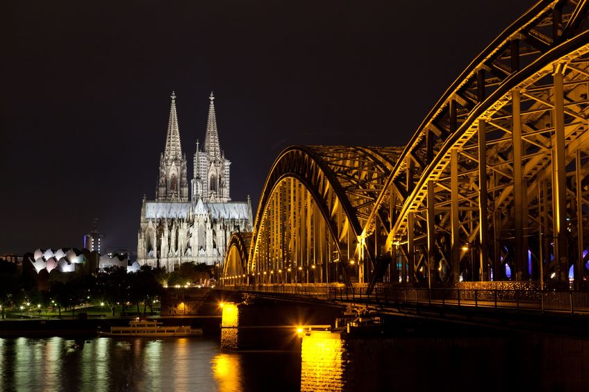 Cologne Cathedral on the Rhine River in Germany