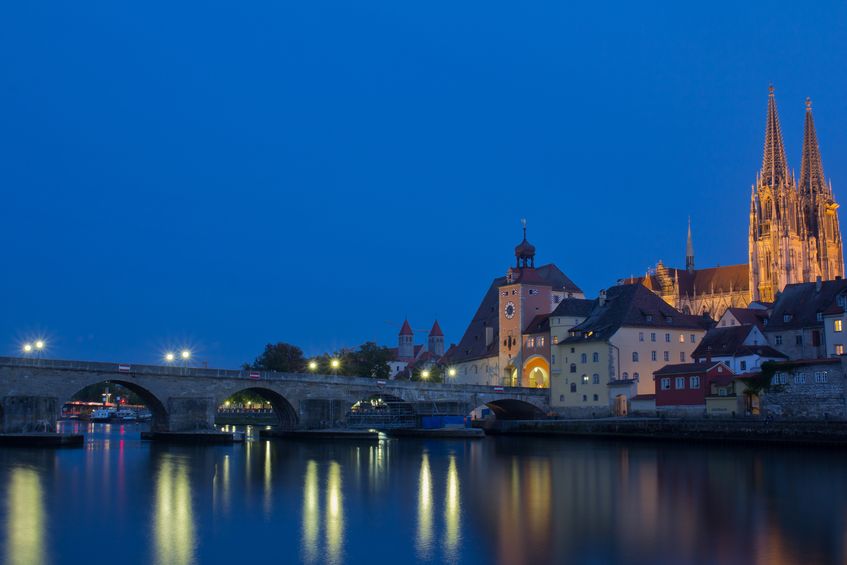 Regensburg, Germany on the Danube River